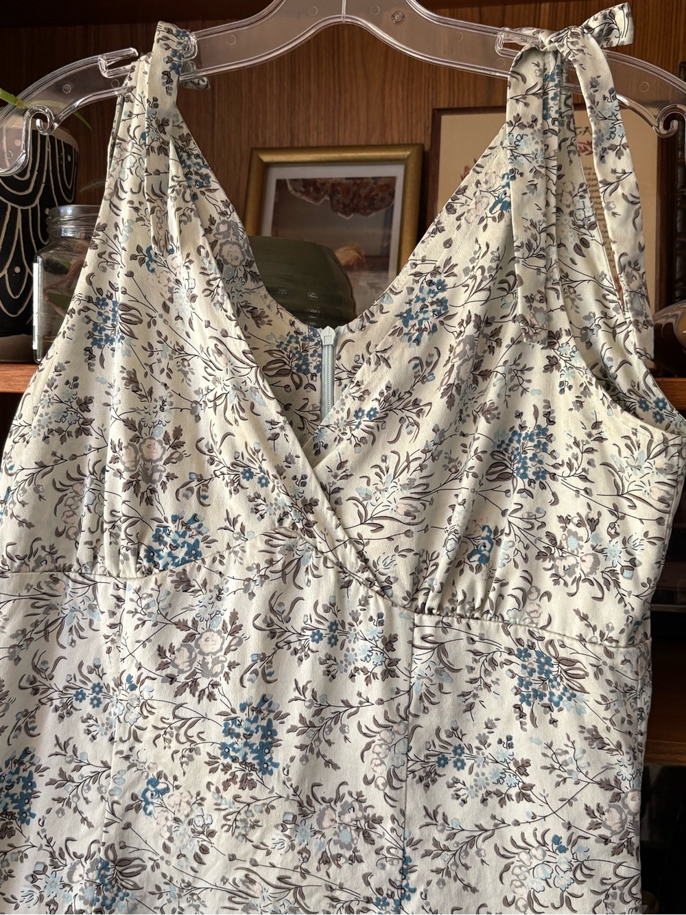 Y2K 100% Silk CottageCore Floral Dress 6